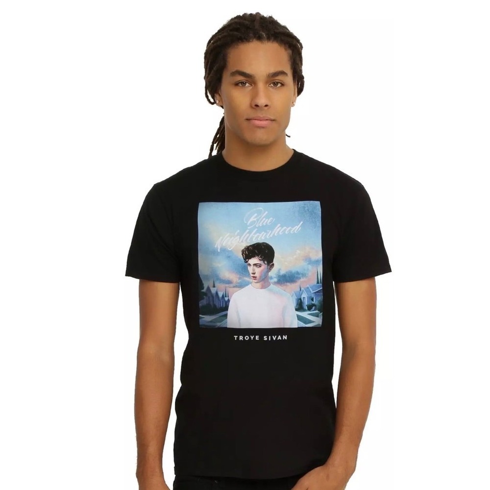 Hot Topic Troye Sivan Blue Neighbourhood T-Shirt Unisex Size S Black